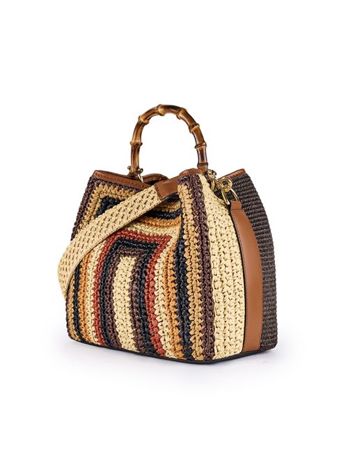 Borsa Cayos Twist T06 Beige/Marrone/Nero viamailbag | CAYOS TWISTT06
